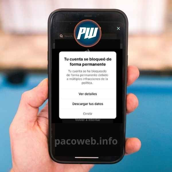baneo de tikTok de pacoweb